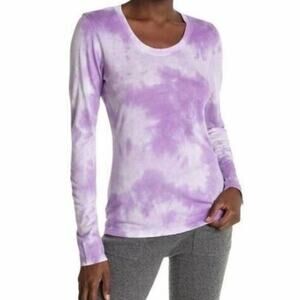 Sundry Purple Tie Dye Long Sleeve T-Shirt Sz 2